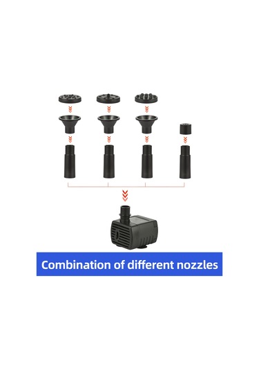 Hfambition 6v 1.5w Güneş Paneli Sürücülü Fontaine - 8 Fırça, 160l/h Akış, 50cm Yükseklik - Bahçe, Serinlik, Su Döngüsü - Dış Mekan Peyzaj Dekoru