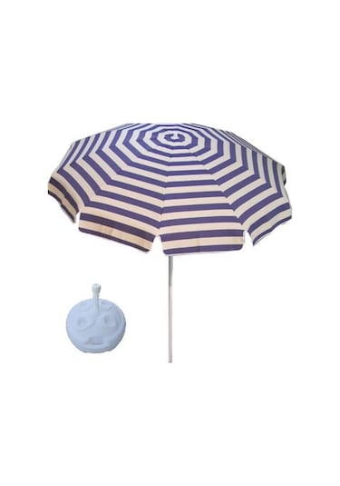 Sumedecor&Design Yüksek Kalite 10 Telli Eğilebilir 2 M Plaj Şemsiyesi + Bidon