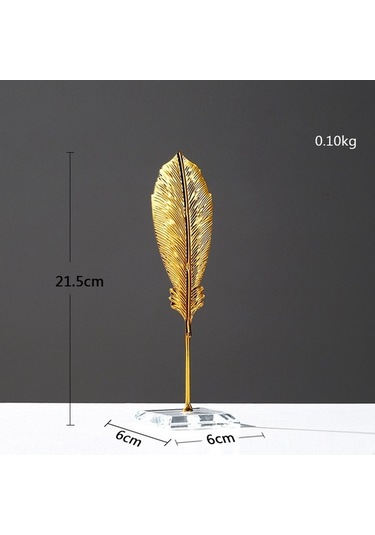 Pazly Yaprak Suntek Şekilli Muz-yaprağı-21.5cm Metal Heykeli Af