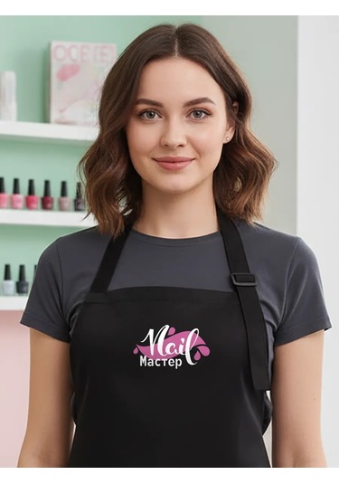 Vau Fartuk Manikür Ustası Önlüğü 170253740 Siyah