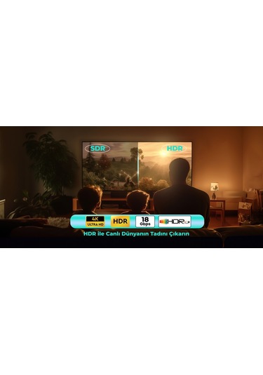 Hdmi 2.0 4k Ultra Hd 60 Hz Ses Ve Görüntü Aktarım Kablosu 3 Metre