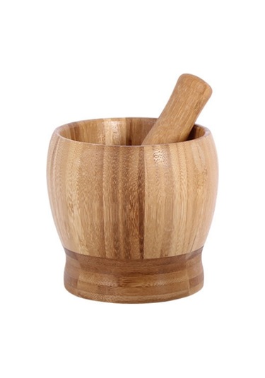 Kapaksız Mutfak Bambu Sarımsak Pounder Gıda Karıştırıcı