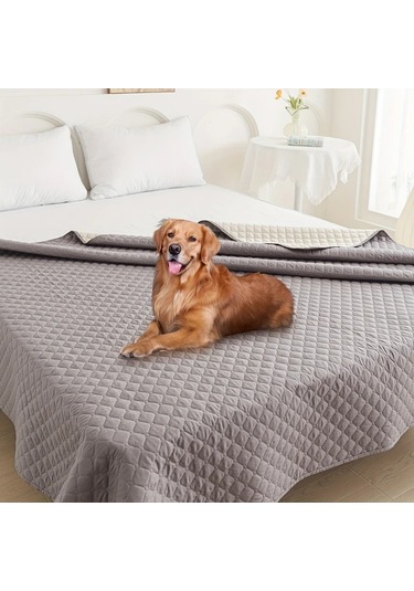Honeybeeshop Yüksek Kaliteli Ve Kaymaz Evcil Hayvan Battaniyesi Light Grey 170x210cm 66 9x82 6in Koltuk Koruyucu