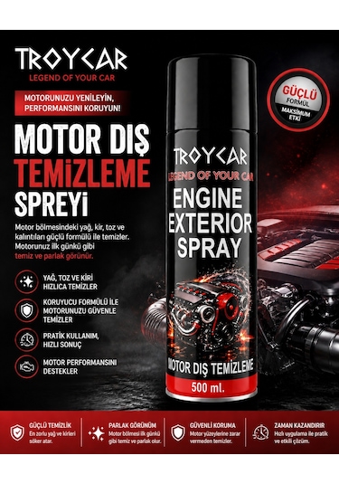 Troycar Motor Temizleme Sprey 500 Ml