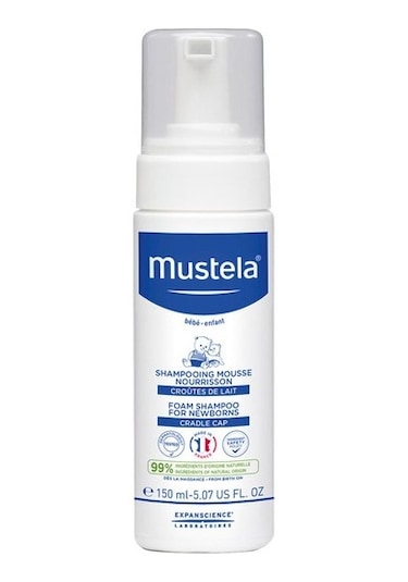 Mustela Yenidoğan Konak Önlemeye Yardımcı Bebek Köpük Şampuan 150 ML