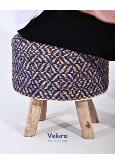 Montana Blue - Puf Mavi