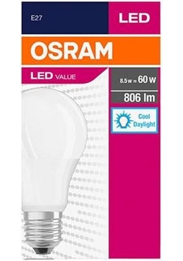 Osram Ledvance Value Cla 60 6500 Beyaz Işık E27 8,5w Led Ampul