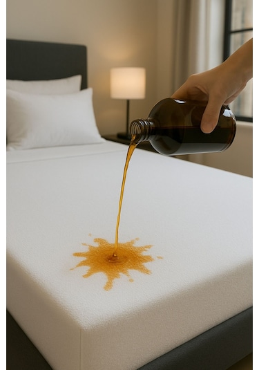 Formeya Alez %100 Pamuk Fitted Su Sıvı Geçirmez Yatak Koruyu Beyaz