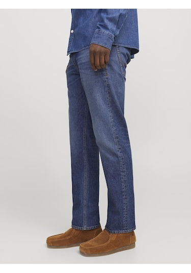 Jack & Jones Erkek Chris 632 Loose Fit Jean - 12269528 Blue Denim