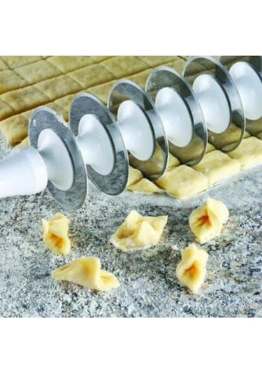 Mantı Kesme Merdanesi 9 Bıçaklı Pratik Mantı Kesme Aleti