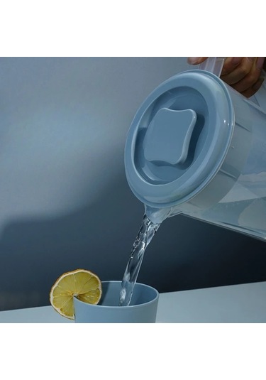 Topshop1 Bej 1 Adet Sıcak Soğuk Limonata Suyu Şişesi Büyük Kapasiteli İçecek Sürahisi