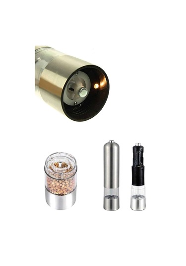 Otomatik Tuz Ve Karabiber Öğütücü Baharat Öğütücü Tuz Karabiber Değirmeni Çok Renkli