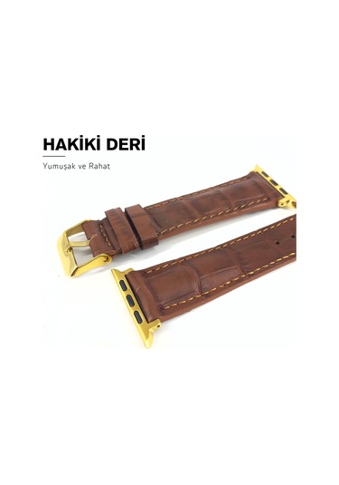 Dxl El Yapımı Hakiki Deri Kutulu İos Watch Uyumlu Kordon 38mm 40mm 41mm Uyumlu Watch Ultra Kayış