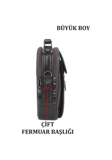 Kasalı Erkek El ve Omuz Çantası Büyük Boy Su Geçirmez Dış  Yüzey