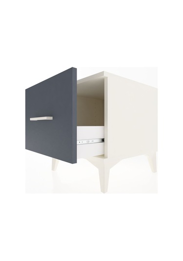 Hyperion Komodin Tek Çekmeceli 44x44x48 Aytaşı-antrasit Aytası