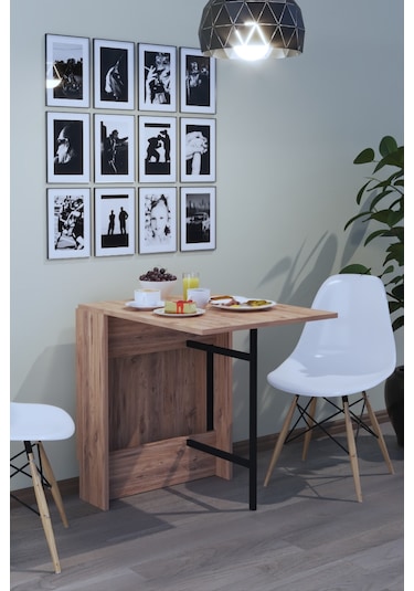 Dekorfim Pratik Katlanır Fimstil Masa Safir Meşe