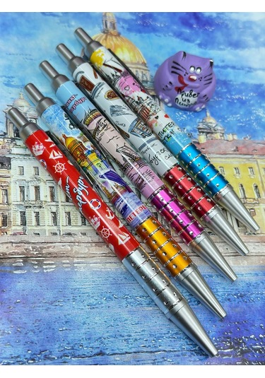 Bjorn 5'i 1 Arada Tükenmez Kalem Seti, St. Petersburg Hatıraları 475775219 Mavi