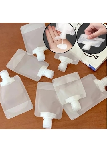 3 Adet 100ml Krem Şampuan Kabı Tekrar Kullanılabilir Set Çok Renkli