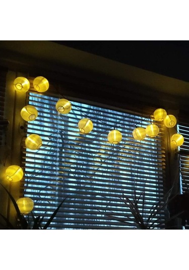 Dailyart Sıcak Beyaz 4,8 M 20 Led Buz Sarkıtı Işıkları, Güneş Enerjili Yağmur Damlası Bahçesi