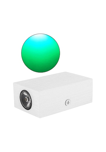 Suntek Led Duvar Işık Yukarı Aşağı Lamba Aplik Aydınlatma Yeşil Işık Yeşil