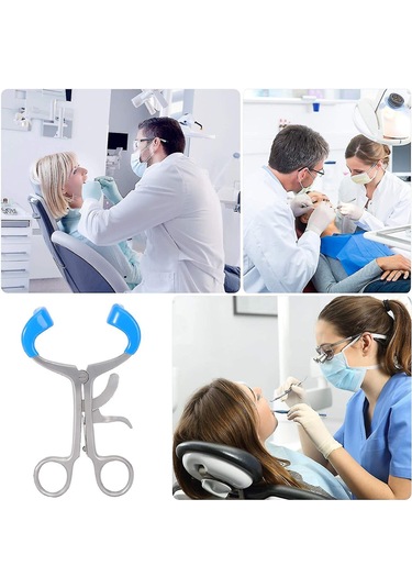 Qingmipy Diş Muayenesi İçin Paslanmaz Çelik Ağız Genişletici - Rahat Kullanım Çok Renkli