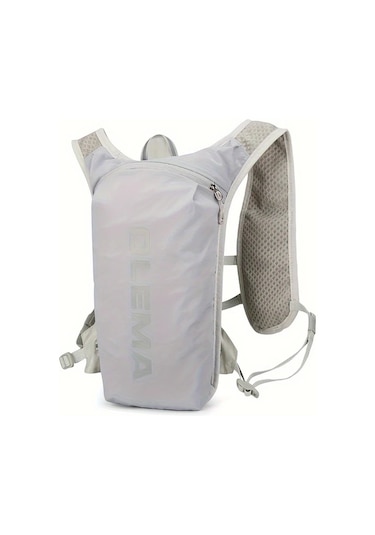 Willowhaven 1pc Olema Grey Spor Sırt Çantası Nefes Alabilir Nylon Ayarlanabilir Askı Katlanabilir Hafif Altın