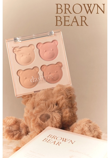Dasique Karıştırılabilir Renk Tonlarına Sahip 4lü Jel Allık Blending Mood Cheek 16 Brown Bear 16 Brown Bear