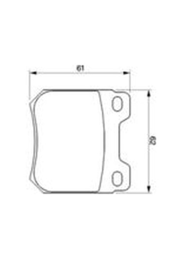 Opel Vectra B 1.8 1995-2000 Bosch Arka Balata 21051