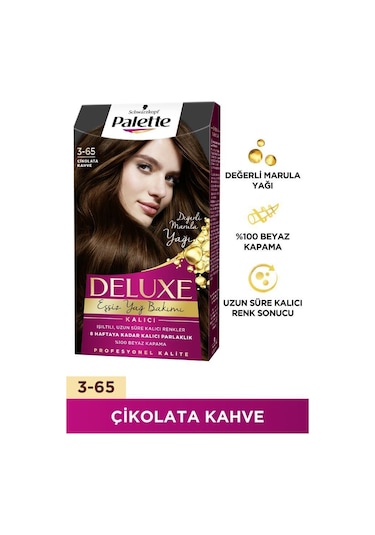 Palette Deluxe 3 - 65 Çikolata Kahve X 2 Adet Saç Boyası