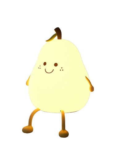 Luckystar1 Eternal Luck 7 Renk Değişen Armut Gece Lambası Beyaz