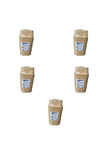 Dolphin Muffin Kare Kağıt Kraft Sarı Kek Kalıbı Kapsülü Kabı - 50 Adetlik 5 Paket Renkli