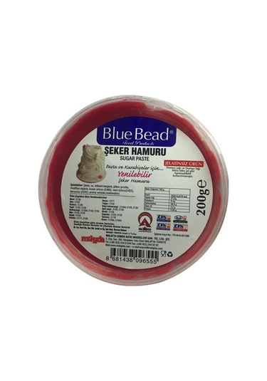 Blue Bead Şeker Hamuru 200gr Kırmızı Diğer