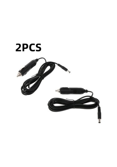 Trendooze 2 Adet 12v Araç Şarj Kablosu 150cm 5a Sigortalı Oto Çakmaklı Adaptör Gaojunshop01