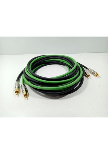 Amfi Rca Kablosu 5 Metre - El Yapımı %100 Bakır Parazit Yapmaz Pro Özel Anfi Rca Ses Kablosu