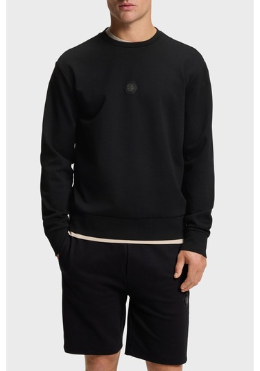 Boss Erkek Sweat 50543859 001 Siyah Siyah