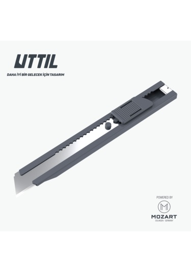 UTTIL Ptuk08-ns Cep Tipi Segmentsiz 18 Mm Metal Maket Bıçağı