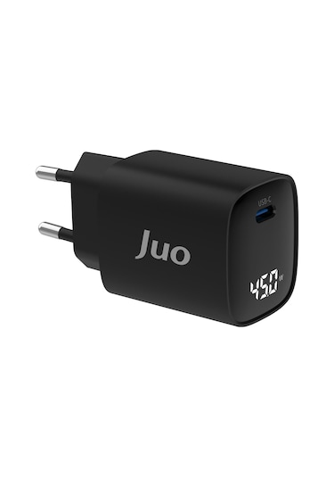 Juo 45W Gan Led Ekranlı Type-C PD Şarj Cihazı iPad & Android & Notebook Uyumlu Şarj Aleti