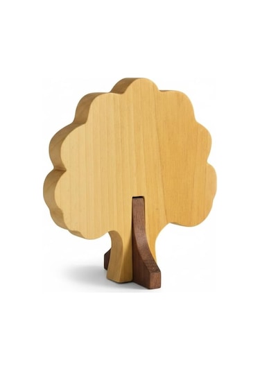 Simdale Wood İsimli Dekoratif Ahşap Meşe Ağacı - Modüler Kaideli