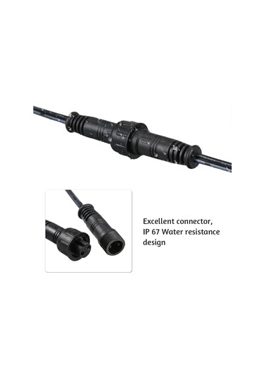 Tomshine Uzatma Kablosu Tel 5 Paket 1 M / 3.3ft 2pin Siyah