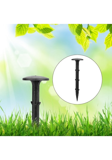 Ximistore9 50 Adet 11cm Pp Malzeme Bahçe Çivi, Güneş Şeridi Ve Çadır Sabitleme İçin Dayanıklı Plastik Toprak Çivileri