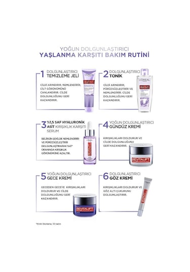 L'Oréal Paris Revitalift Clinical Günlük Yüz Güneş Kremi SPF50+ 50 ML + Revitalift Filler Dolgunlaştırıcı Tonik 200 ML