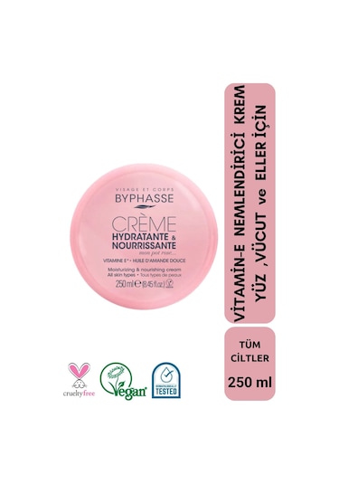 Vitamin-e Nemlendirici Krem Yüz ,vücut Ve Eller Için 250ml