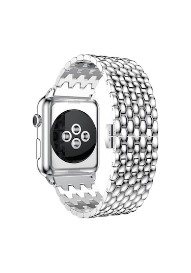 Dragon Ölçekli Doku Metal İzleme Bandı Ultra 49mm Ve Watch Ultra 2 49mm / Serisi 9 & 8 Ve 7 45mm / Se 3 & Se 2 & 6 & Se & 4 44mm / 3 & 2 & 1 42mm