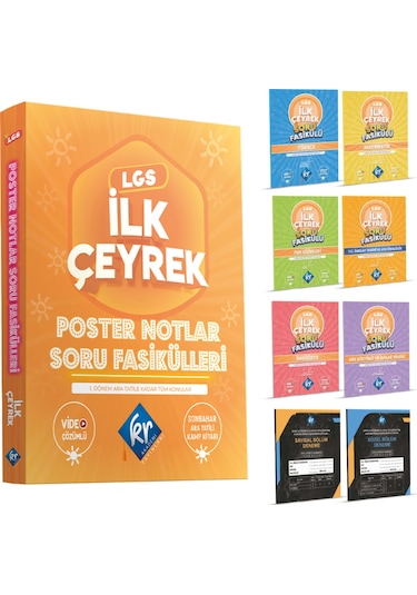 LGS İlk Çeyrek Poster Notlar Soru Fasikülleri (1. Çeyrek) Kr Akademi