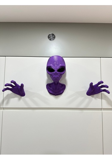 Alien Uzaylı Duvar Dekorasyonu Veya Kulaklık Tutucu