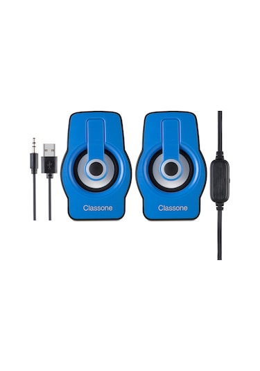 Classone X1 Black Rgb Gaming Hoparlör -Mavi