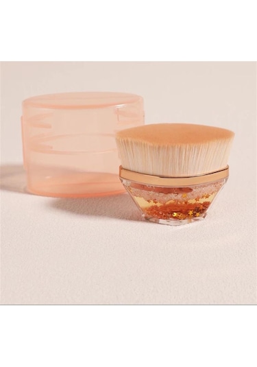 Simli Tırnak Toz Fırçası - Pembe