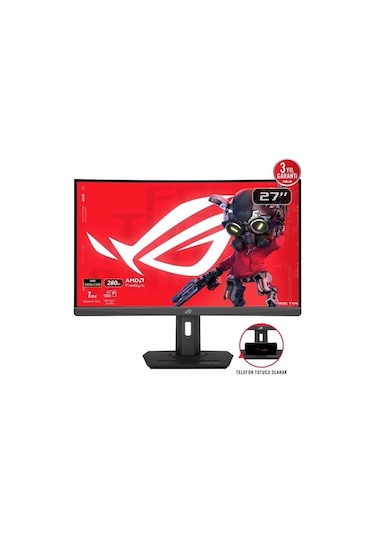 Asus Rog Strix Xg27wcms 27" 1 Ms 2k Curved 280 Hz Oyuncu Monitörü