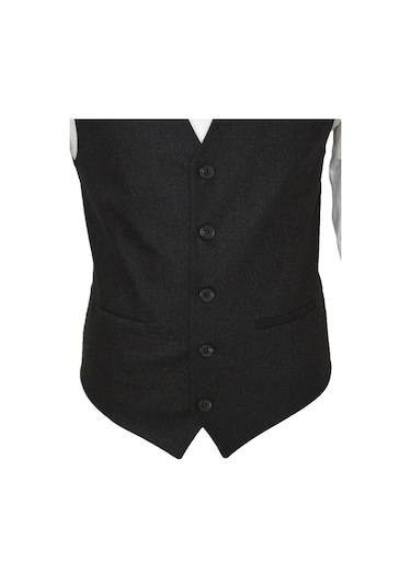 Mentor Regalo Erkek Yelek V Yaka Antrasit Yün 50430