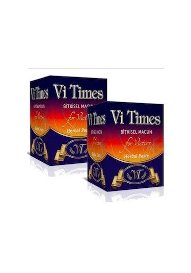 2 Kutu Vi Times Bitkisel Besin Takviyesi Ballı Karışım 230 G x 2